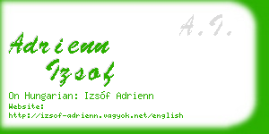 adrienn izsof business card